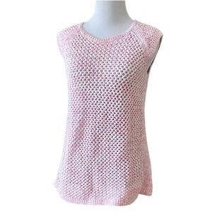 Cotton Talbots XL Pink Sleeveless Knit Top 100% cotton
